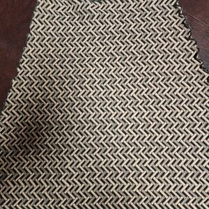 Elegant Black and Cream Patterned Skirt